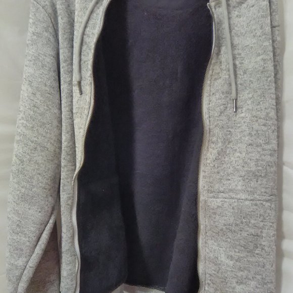 Micokoco Men's Zip Up Hoodie Color Gray Size XL NWT - Picture 2 of 6